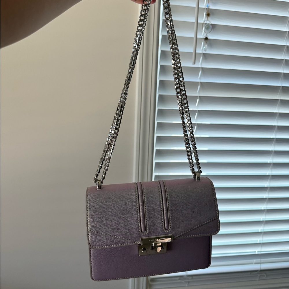 Elegant Purple Chain Strap Bag